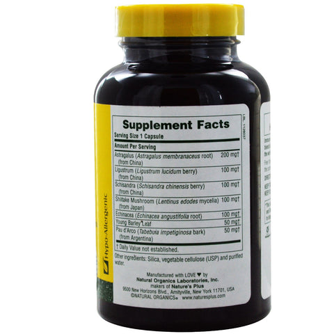 Immune Action (120 Veggie Caps) - Nature's Plus - Topvitamine