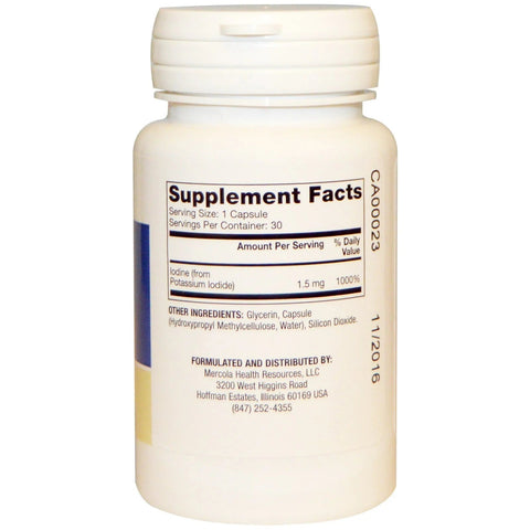 Iodine (30 Capsules) - Dr. Mercola - Topvitamine
