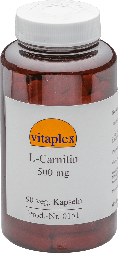 L - Carnitin 500 mg (90 vegetarian capsules) - Vitaplex - Topvitamine