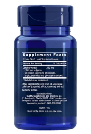 Life Extension, Skin Restoring Phytoceramides with Lipowheat, 30 Veggie Liquid Caps - Topvitamine