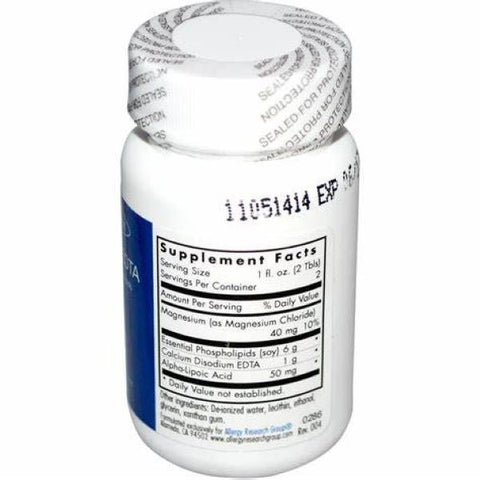 LipoPhos EDTA Liposomal Phospholipids (60 ml) - Allergy Research Group - Topvitamine