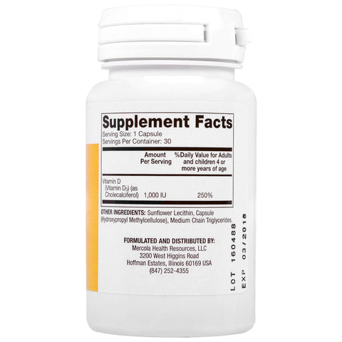 Liposomal Vitamin D - 1.000 IU (30 capsules) - Dr. Mercola - Topvitamine