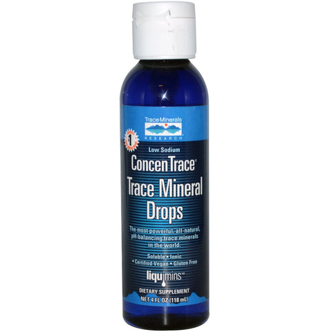 Liquimins, ConcenTrace, Trace Mineral Drops (118 ml) - Trace Minerals Research - Topvitamine