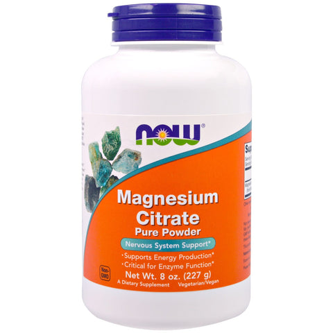 Magnesium Citrate Pure Powder (227 gram) - Now Foods - Topvitamine