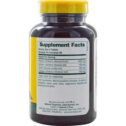 Mixed Vegetables (180 Tablets) - Nature's Plus - Topvitamine