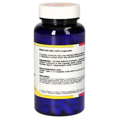 MSM 500 mg GPH (60 Capsules) - Gall Pharma GmbH - Topvitamine