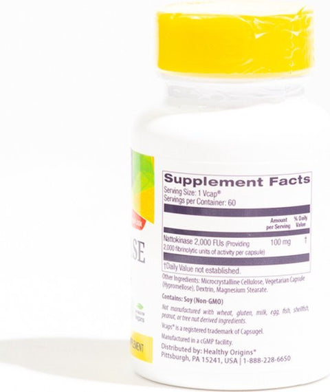 Nattokinase 2000 FU's 100 mg (60 capsules) - Nature's Plus - Topvitamine