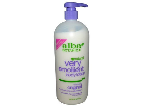 Natural Very Emollient Body Lotion Unscented Original (907 g) - Alba Botanica - Topvitamine