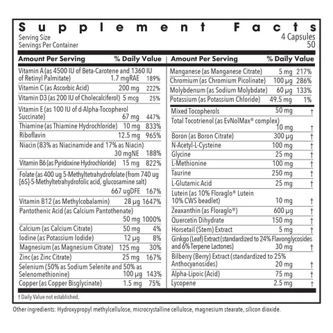 OcuDyne II New and Improved Formula 200 Veggie Caps - Allergy Research Group - Topvitamine