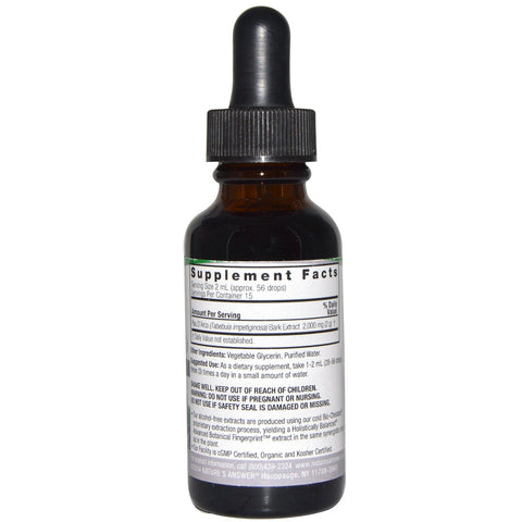 Pau D' Arco, Alcohol - Free, 2000 mg (30 ml) - Nature's Answer - Topvitamine