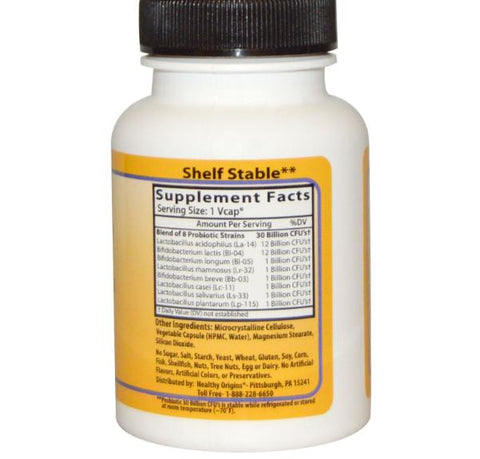 Probiotic 30 Billion CFU's (60 Vcaps) - Healthy Origins - Topvitamine
