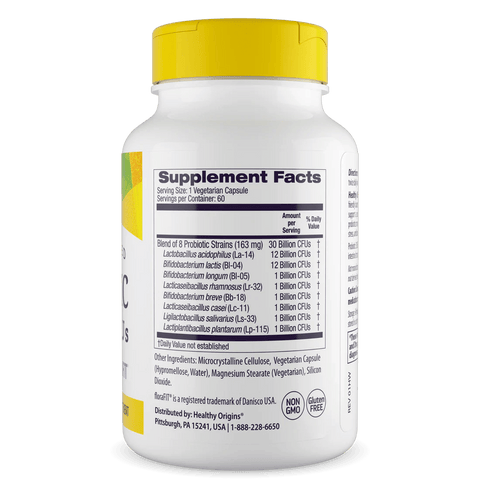 Probiotic 30 Billion CFU's (60 Vcaps) - Healthy Origins - Topvitamine