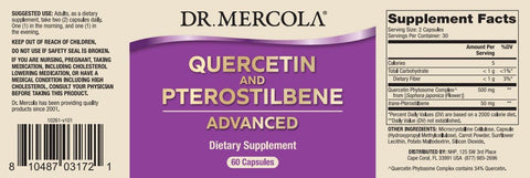 Quercetin and Pterostilbene Advanced (60 capsules) - Dr. Mercola - Topvitamine