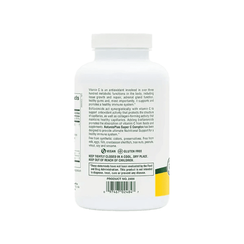 Super C Complex - 180 tablets Nature's Plus - Topvitamine