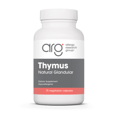 Thymus Natural Glandular 75 Veggie Caps - Allergy Research Group - Topvitamine