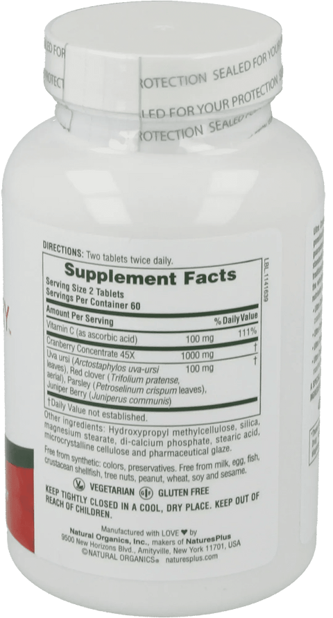 Ultra Cranberry 1000 (60 Tablets) - Nature's Plus - Topvitamine