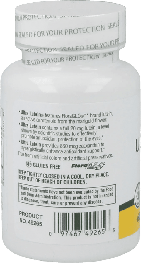Ultra Lutein, Maximum Strength, 20 mg (60 Softgels) - Nature's Plus - Topvitamine
