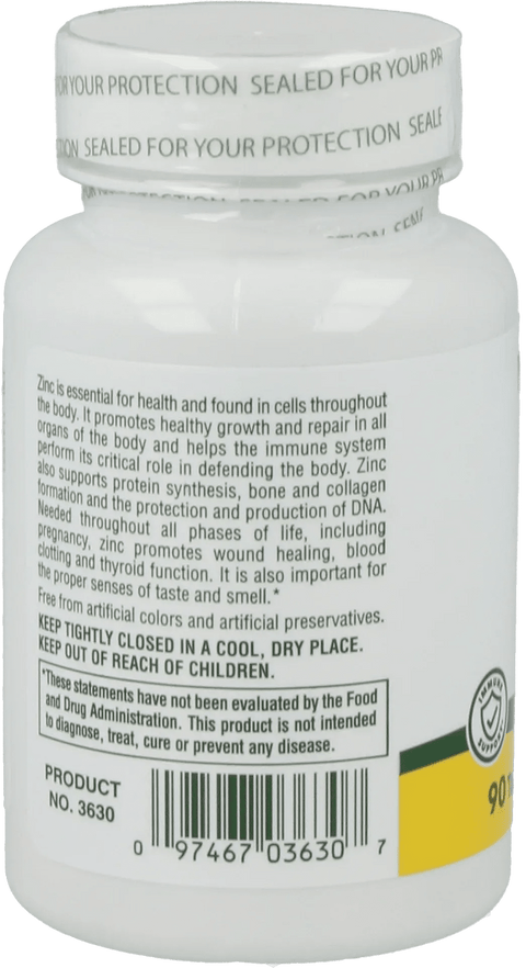 Zinc, 10 mg (90 Tablets) - Nature's Plus - Topvitamine